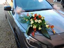 Décoration capot véhicule pour mariage - Vergez Tarnos
